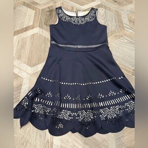 Hannah Banana Navy Blue Formal Dress